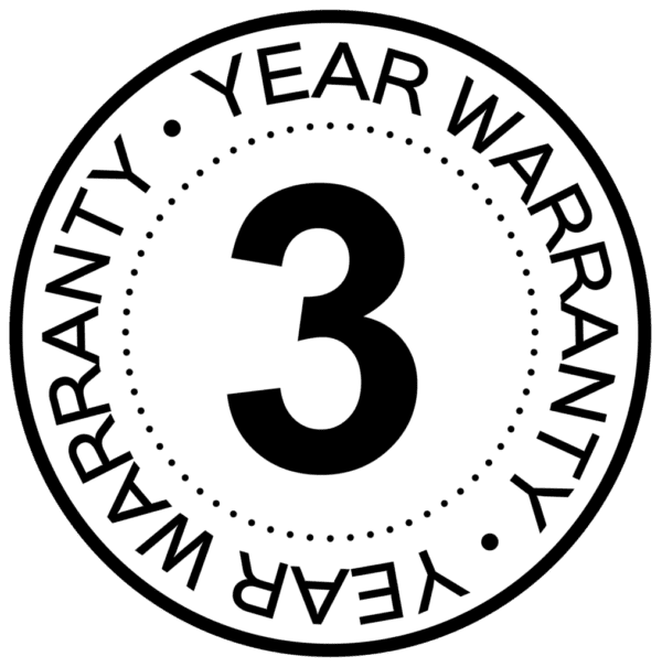 3 Year Warranty Badge