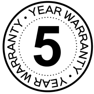 5 Year Warranty Badge