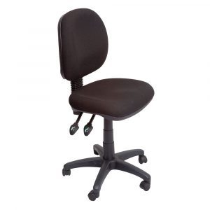 Commercial Grade Medium Back Ergonomic Operator Chair Black