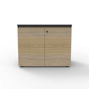 This Deluxe Infinity Swing 2 door cupboard is completely lockable and finished in a stunning laminate design with black trimming. Featuring a shark nose on the top door for easy opening.