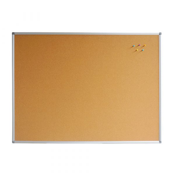 Composite Corkboard with Aluminium Frame, Concealed Corner Fixing, Suitable for Pins or Stickers