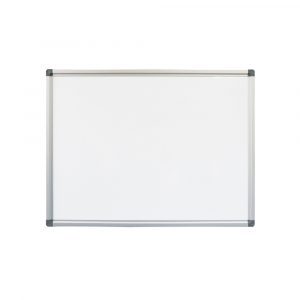 Heavy duty porcelain whiteboard with aluminium frame. Can be used with magnets and for commercial use.