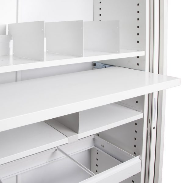 GO Pull Out File Shelf White China