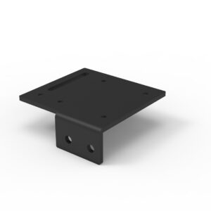 SHUSH30 Screen Fixing Plate For Single Desks Black