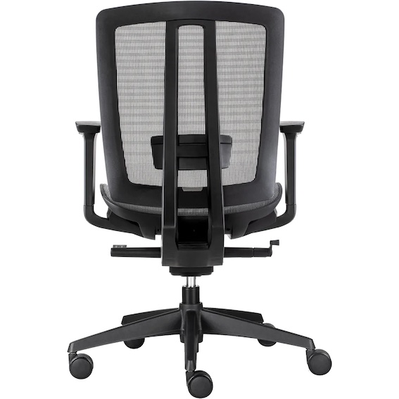 Oasis Black Mesh Office Chair Back View