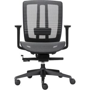 Orca Mesh Black Office Chair Back View