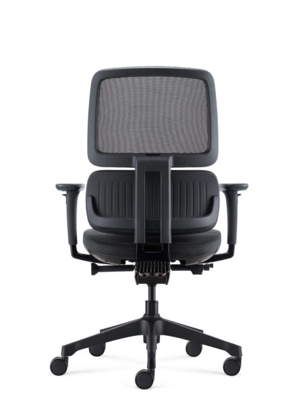 Orca Black Ergonomic Office Chair Back Rear View