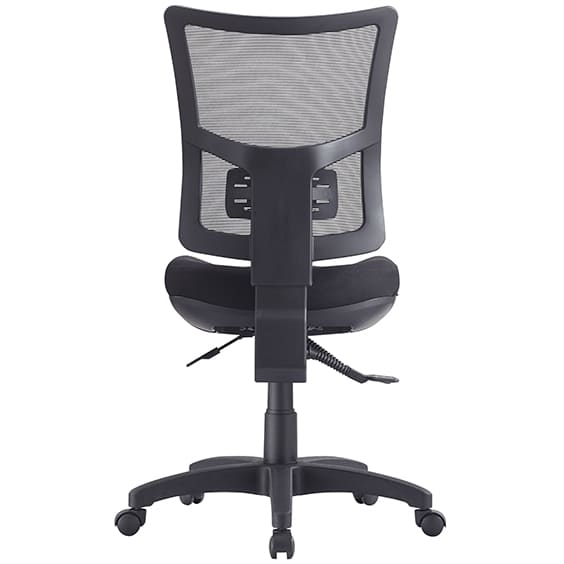 Brent Black Office Chair Back View