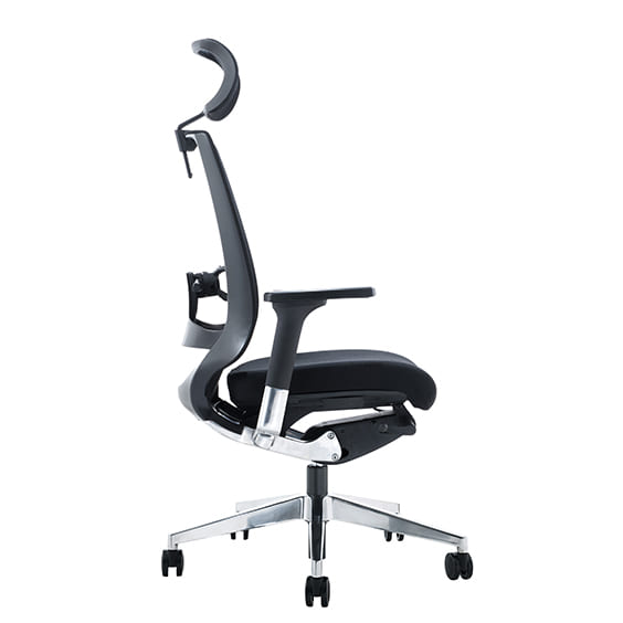 Evita Mesh Office Chair With Head Rest Right Side View