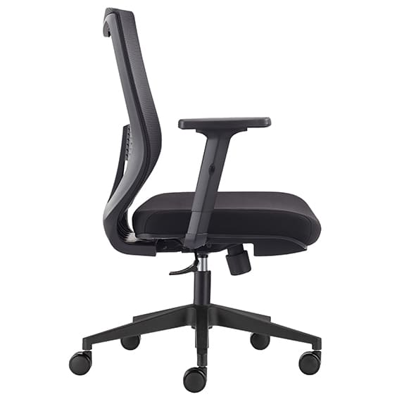 Gibbs Black Office Chair Right Side View