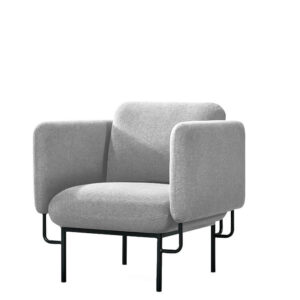 Light Grey Capri Single Seat Lounge Chair