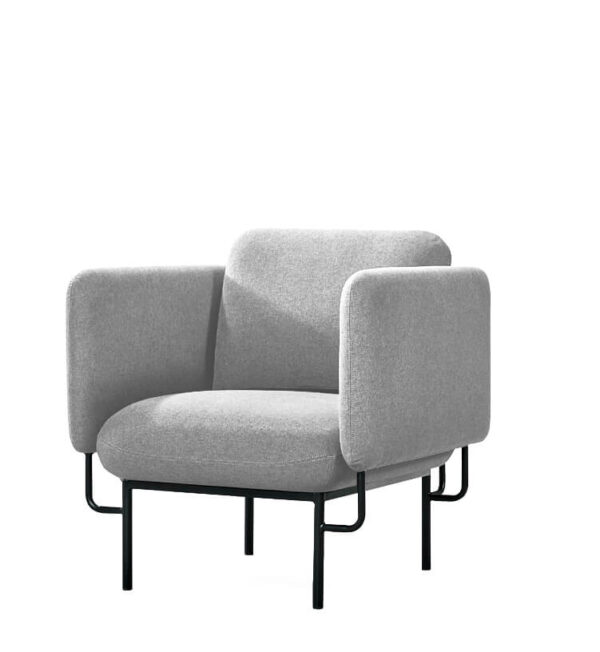 Light Grey Capri Single Seat Lounge Chair